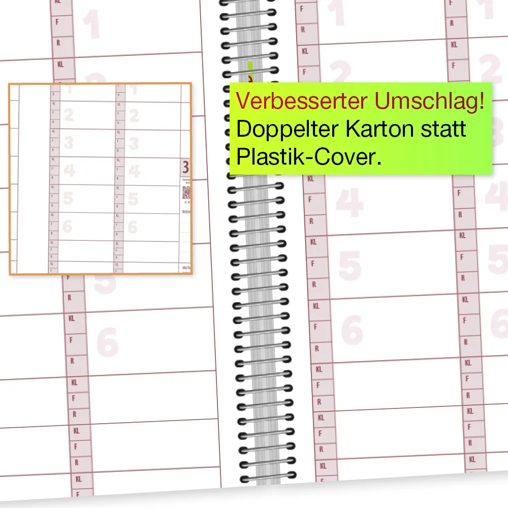 TimeTEX System-Schulplaner Ringbindung A4, gelb, 2026/2027