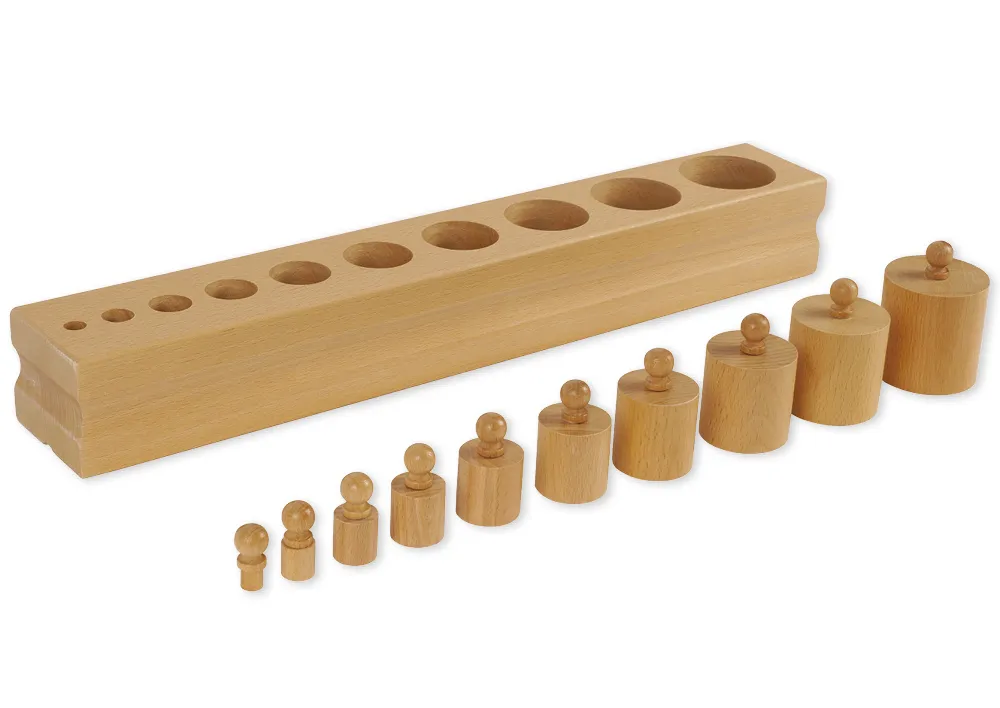TimeTEX Block mit Zylindern 1 "Montessori Premium"