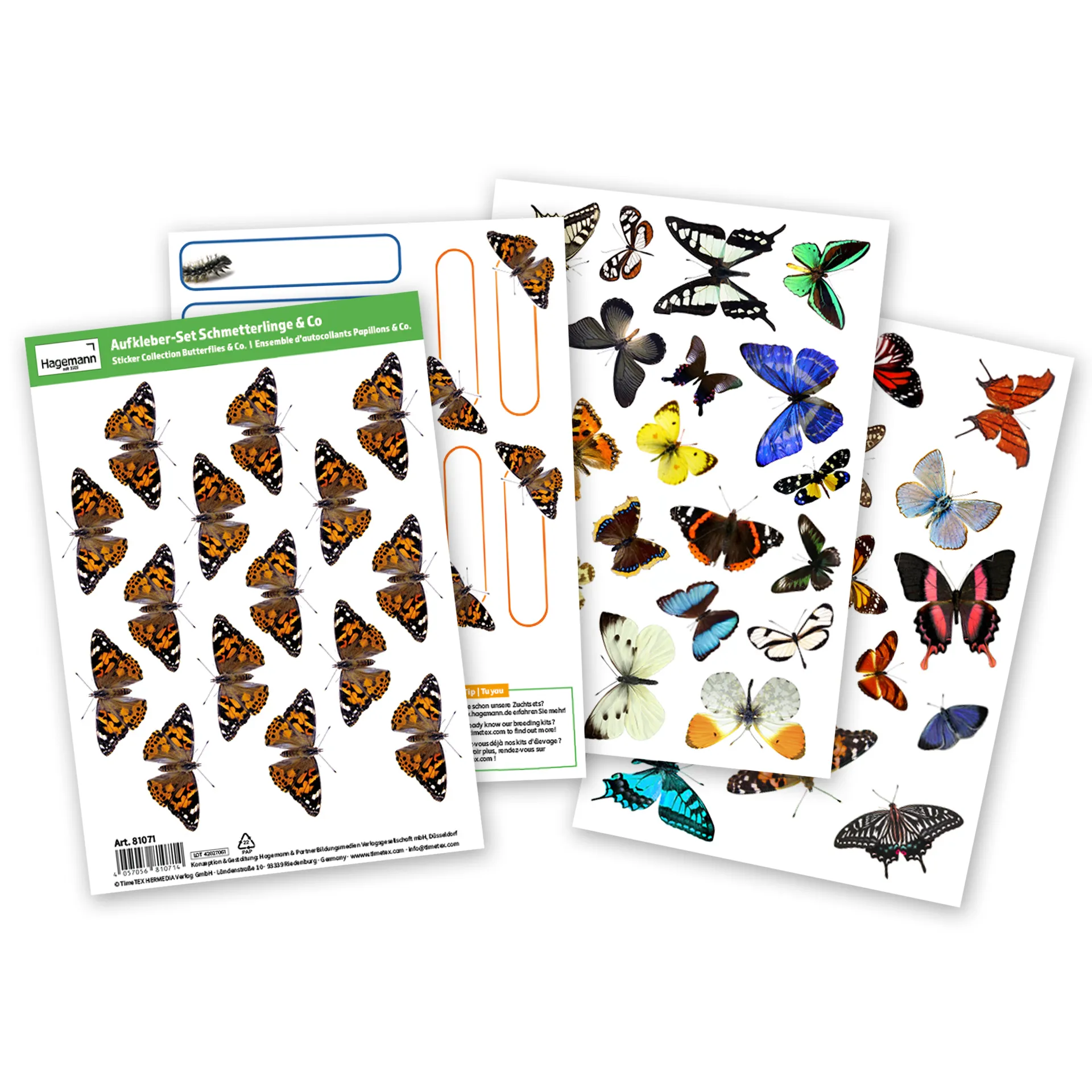 Belöningsklistermärken Butterflies & Co., ca. 150 st