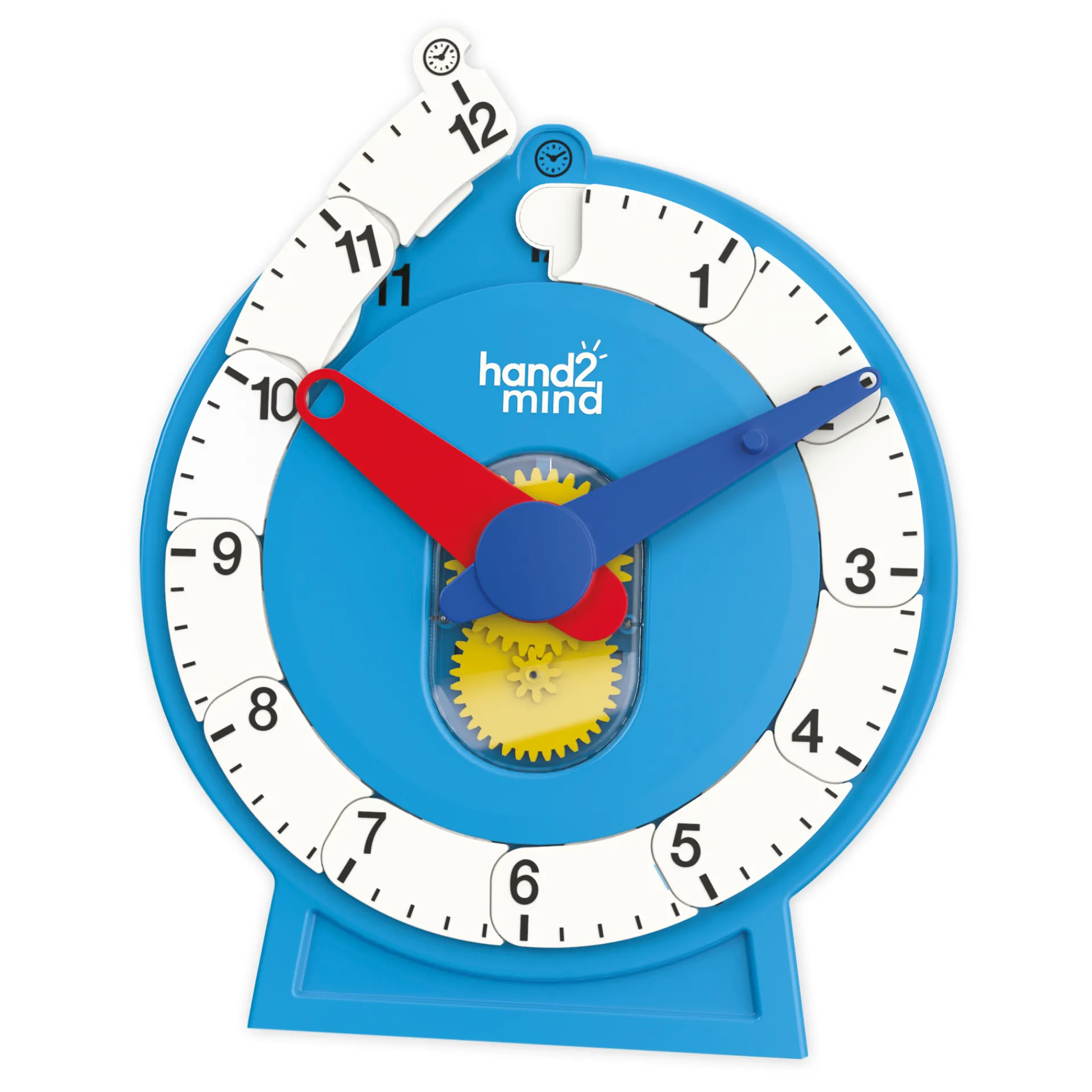 Klassenset leerlingklokken met getallenlijn, 24-delig