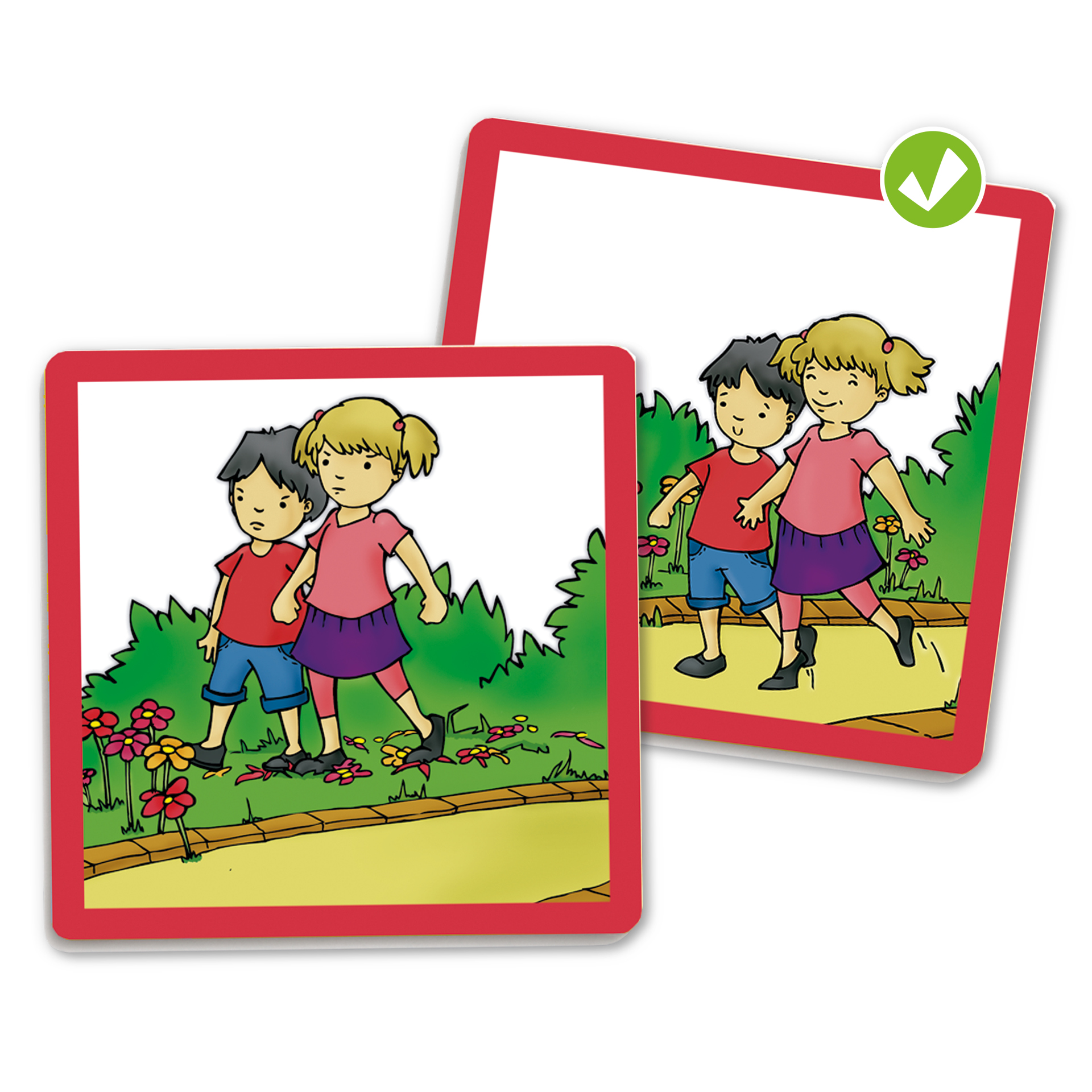 Set Verhaltens-Regeln "Umwelt" mit Paar-Karten im Koffer