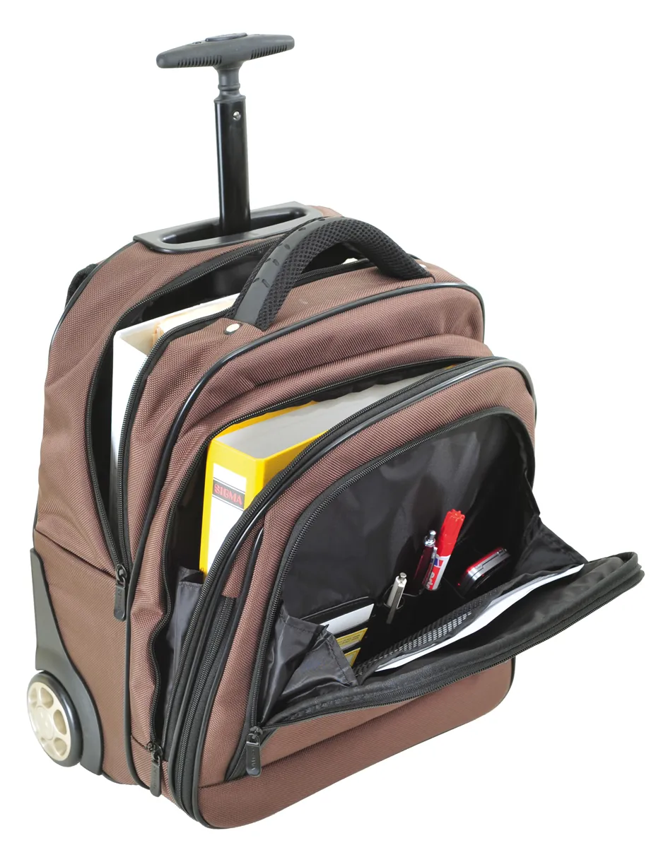 TimeTEX Rucksack-Trolley "Bimobil II", mocca, Nylongewebe II./SO