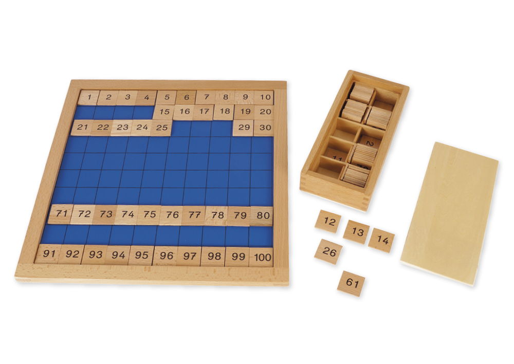 TimeTEX hundrede bord "Montessori Premium"