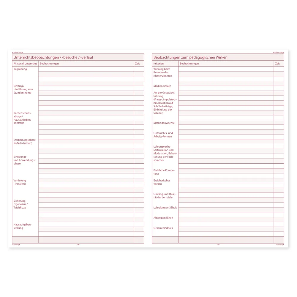 TimeTEX Schulleitungs-Planer A4-Plus, 2026/2027