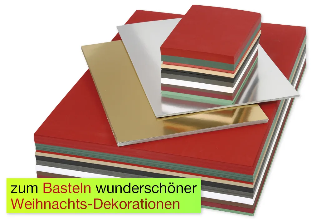 Großpackung Bastelkarton "Weihnachten" 630-tlg.