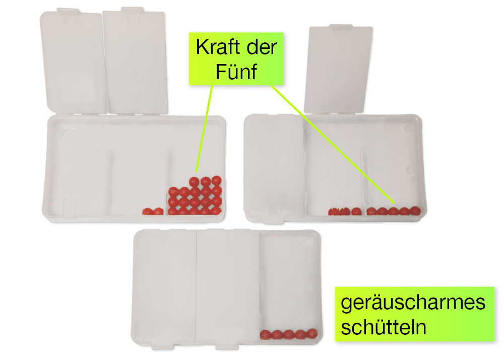 Pudełko Whisper Shaker Box, 3-częściowe, zawierające 20 koralików