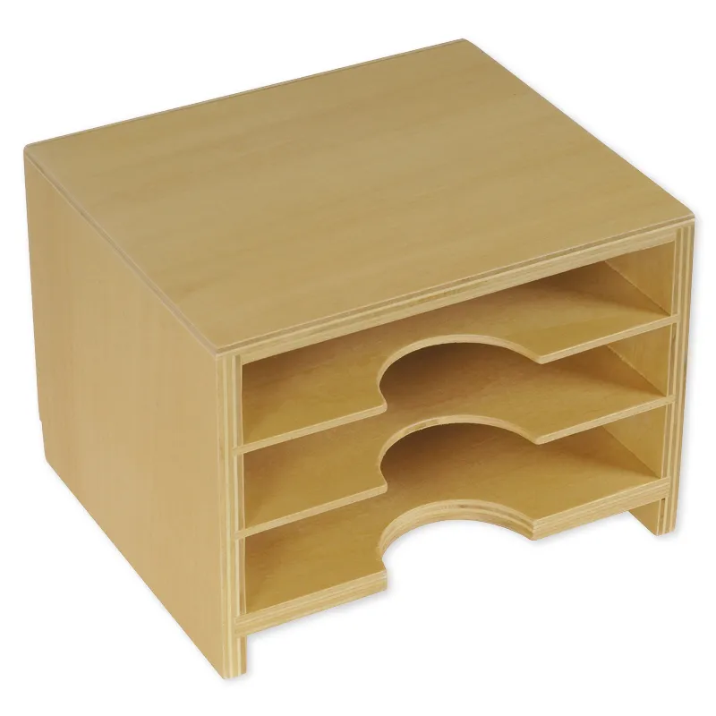 TimeTEX box med 3 fack för de botaniska korten "Montessori Premium"