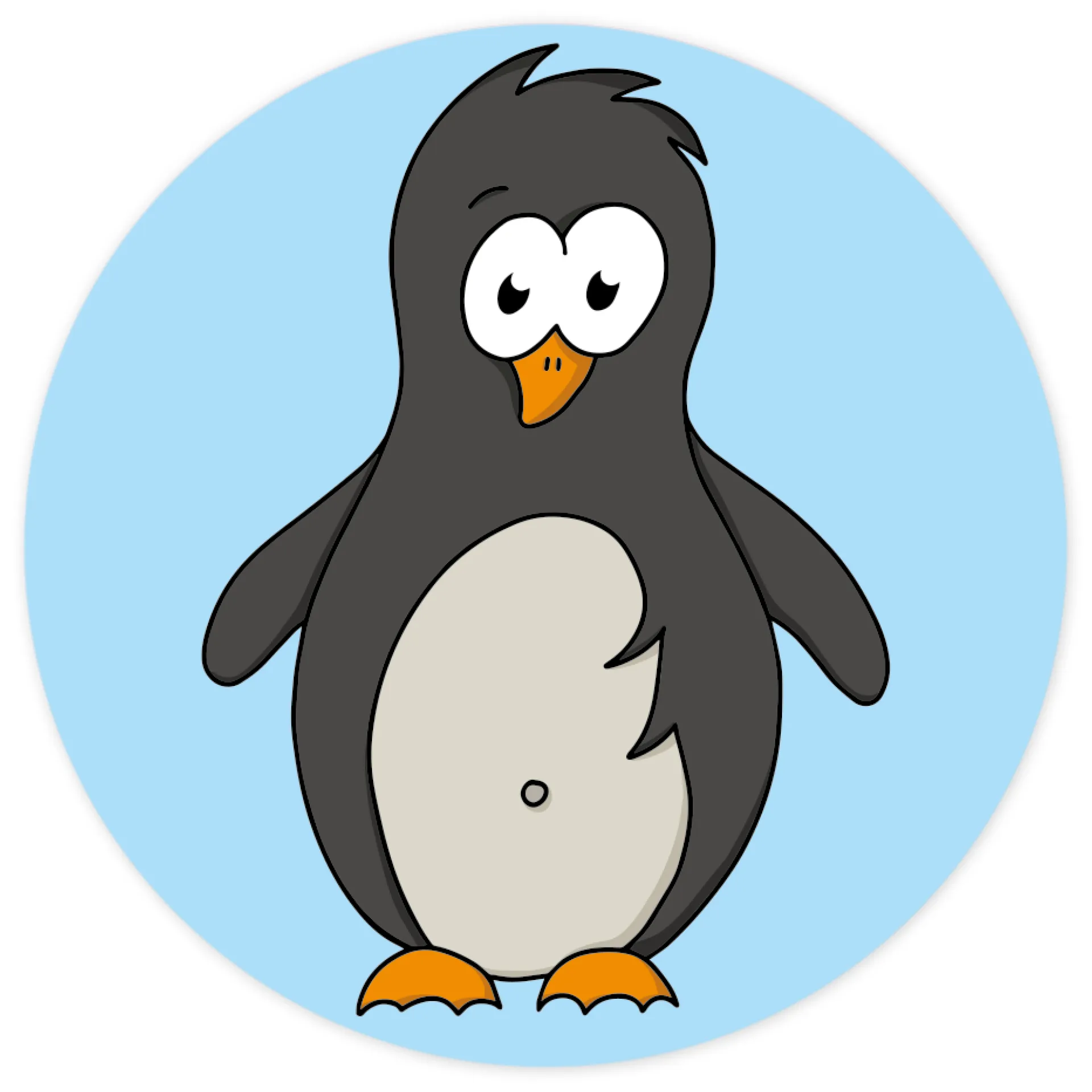 Beloningsstickers "pinguin" in dispenser, 500 stuks