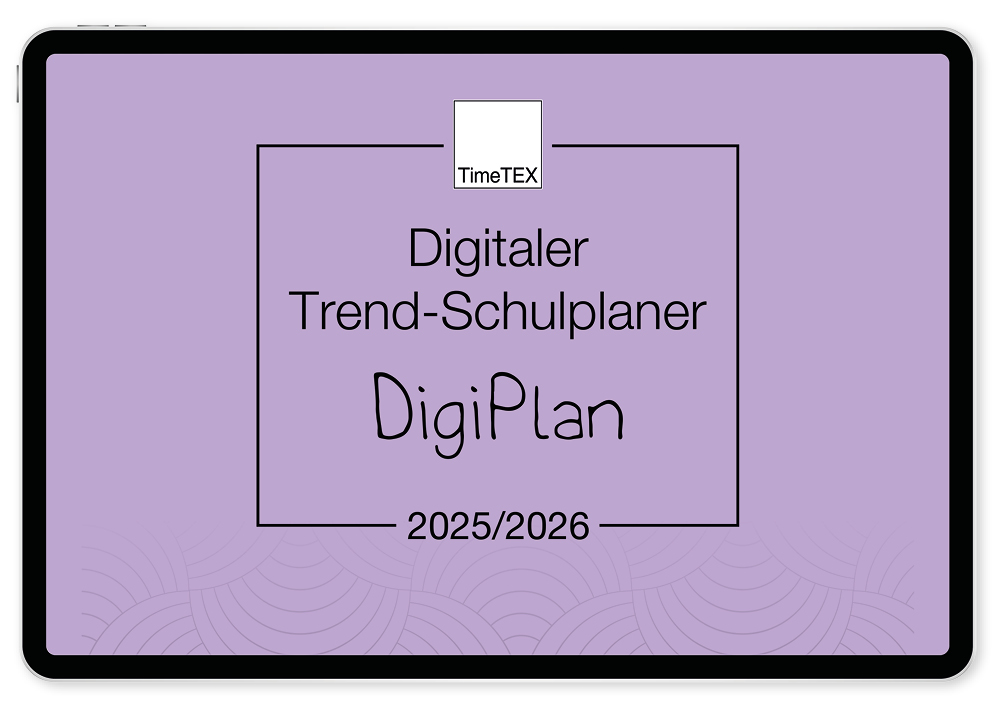 TimeTEX Digitaler Trend-Schulplaner DigiPlan 2025/2026, flieder