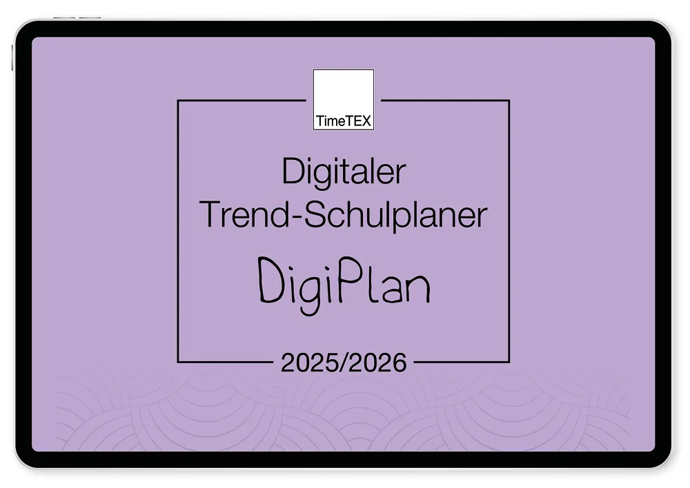 TimeTEX Digitaler Trend-Schulplaner DigiPlan 2025/2026, flieder