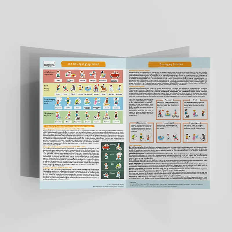 Bewegungspyramide, magnetisch, 42-tlg.