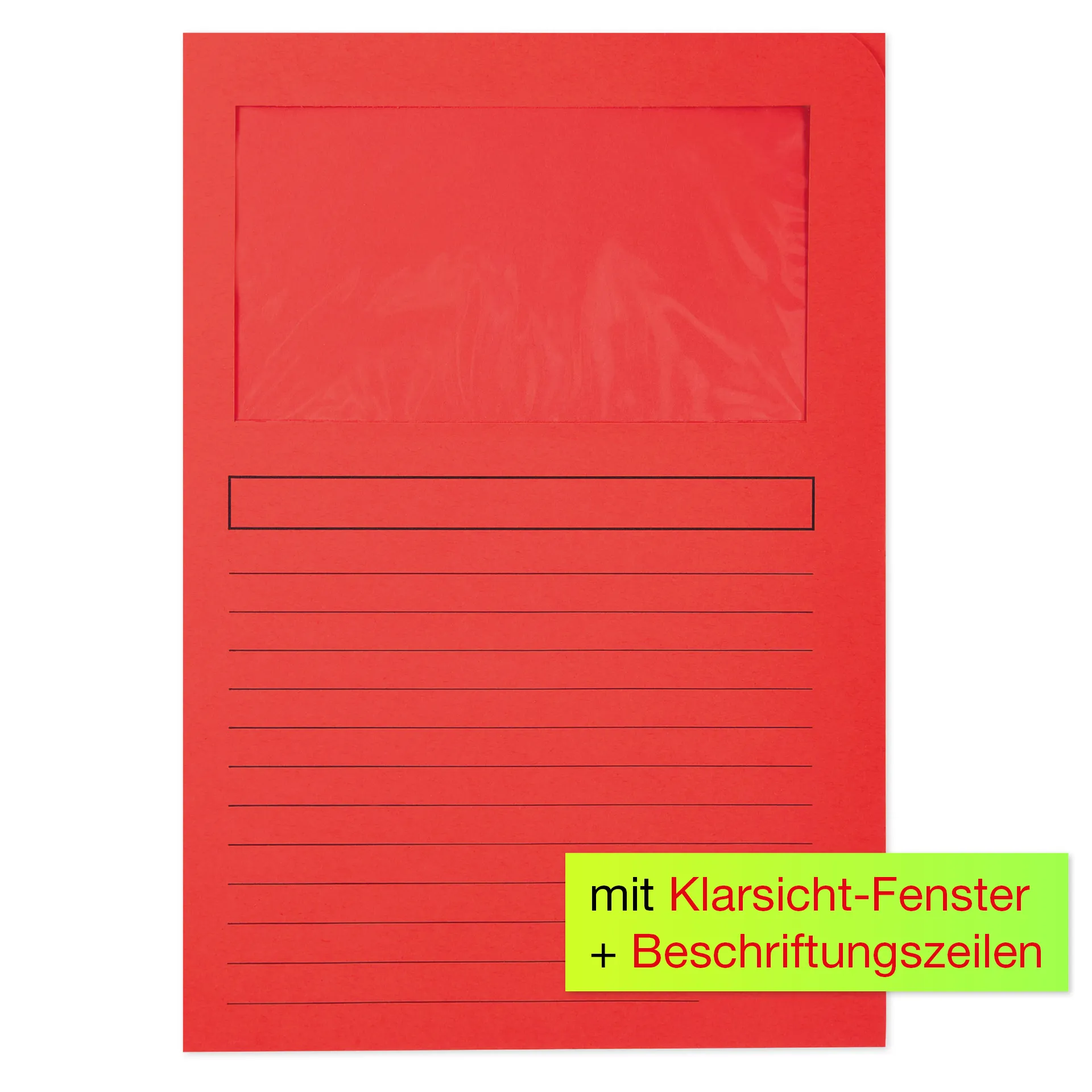 Set Dokumenten-Hüllen aus Pappe A4-Plus, 10 Stück, farbig