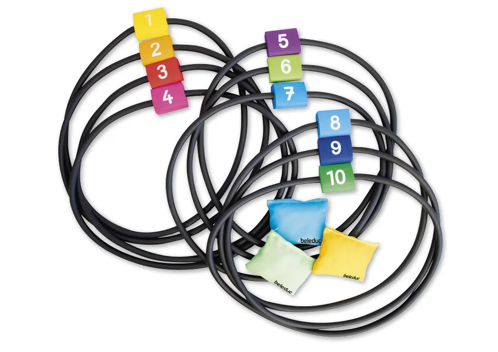 beleduc Hoppa och kasta spel med siffror, 15 st.