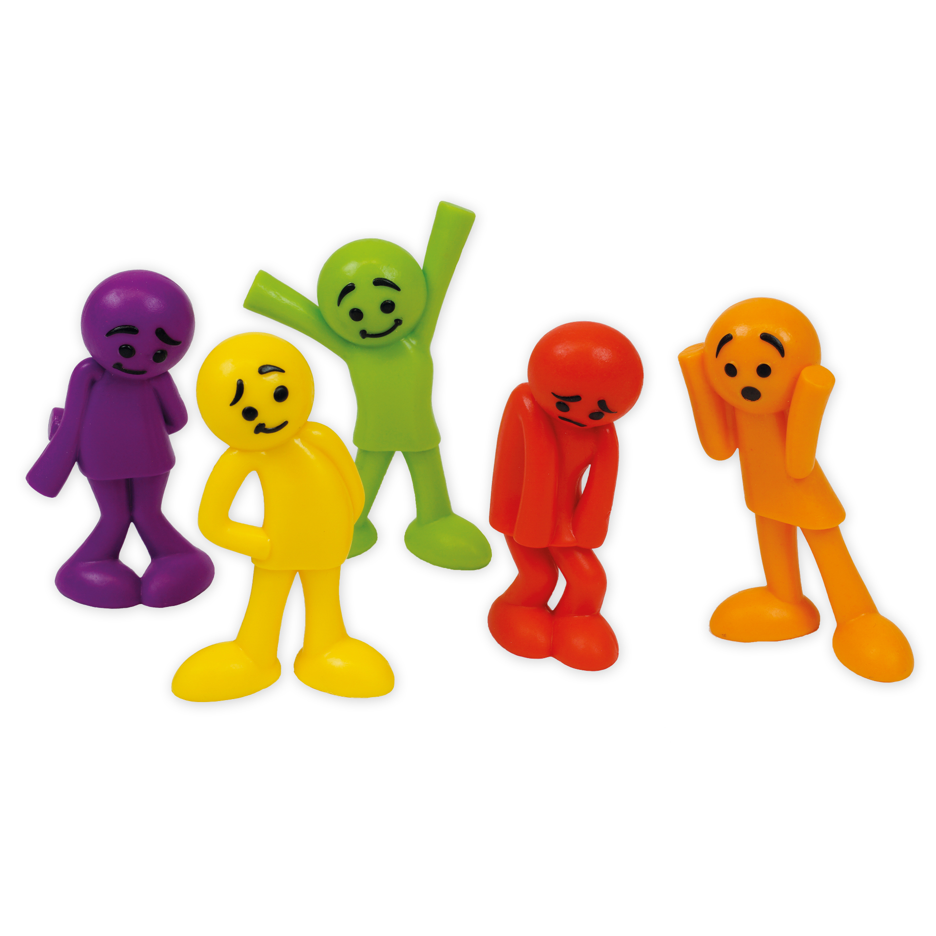 Set Emotions-Figuren farbig sortiert, 54-tlg., in Box Set Emotions-Figuren farbig sortiert, 54-tlg., in Box