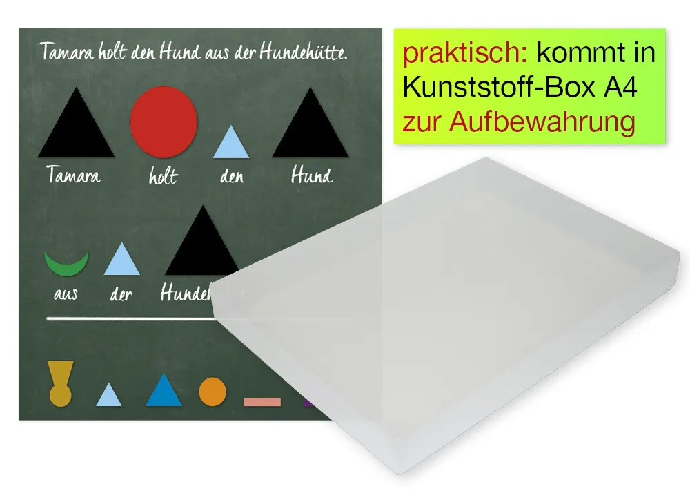 Taalsymbolen, magnetisch, 60-delige set in box "Montessori Premium"