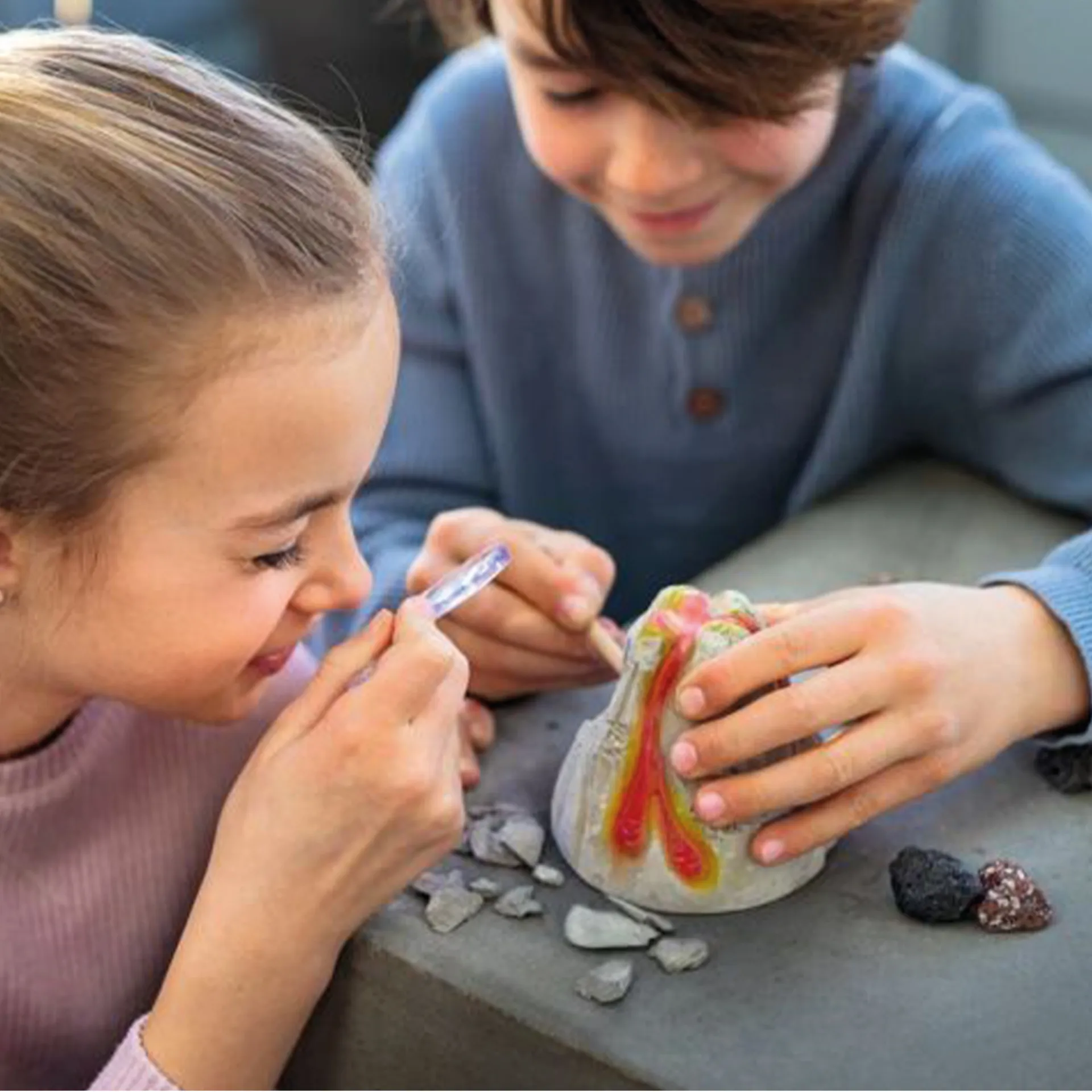 Ausgrabungs-Set "Vulkangestein", 8-tlg.