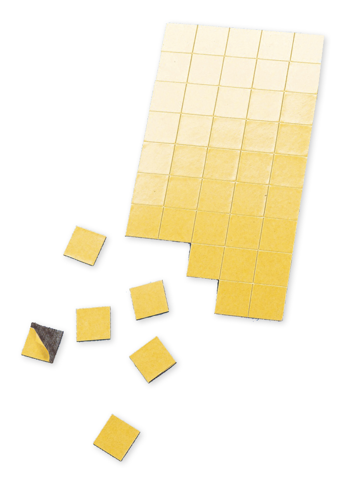 Carrés Magnétiques Adhésifs - 20x20x1,5 Mm, Aimants Puissants Avec Colle Double Face, Pour Organisation Frigo Ou Bureau - 10