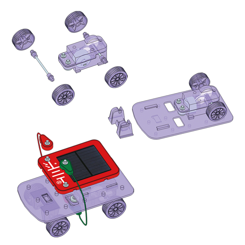 Experimentier-Set "Solar-Auto", 17-tlg.