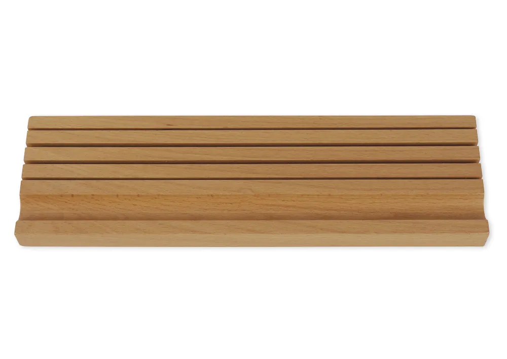 Dřevěný lišta na karty, 4 řady, 30 cm