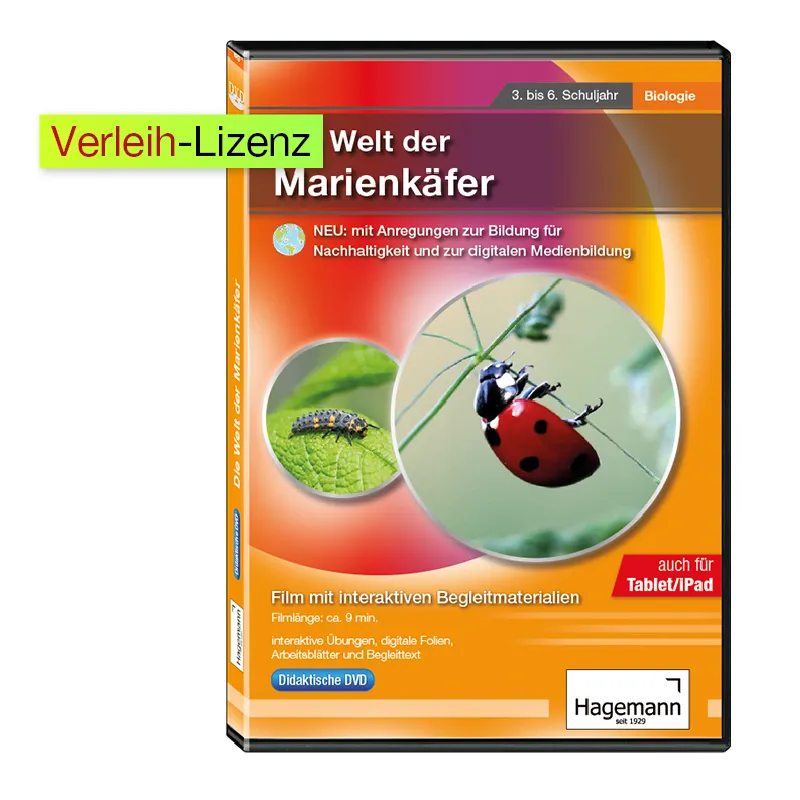 Didaktische DVD "Die Welt der Marienkäfer", tabletfähig