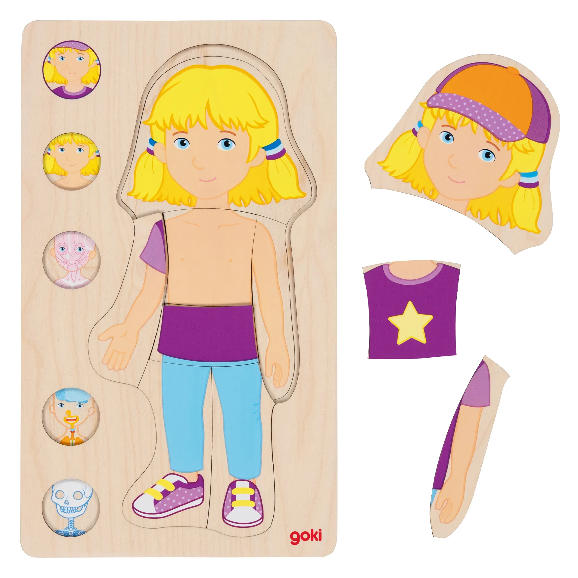 Schichten-Puzzle "Körper Mädchen", 29-tlg.