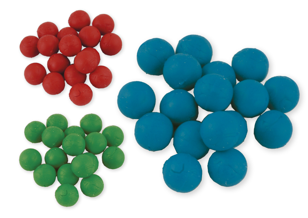 Quiet Balls para agitar, caja, 50 piezas
