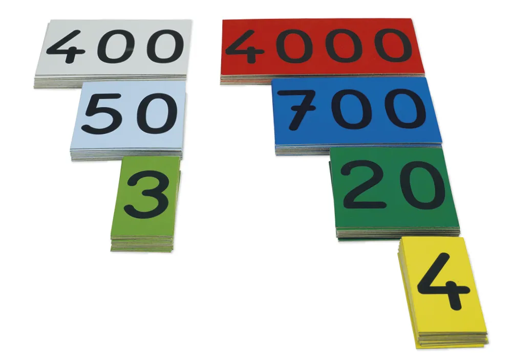 Demo-Dezimalstellenwert-Karten, magnetisch, 70 Stück