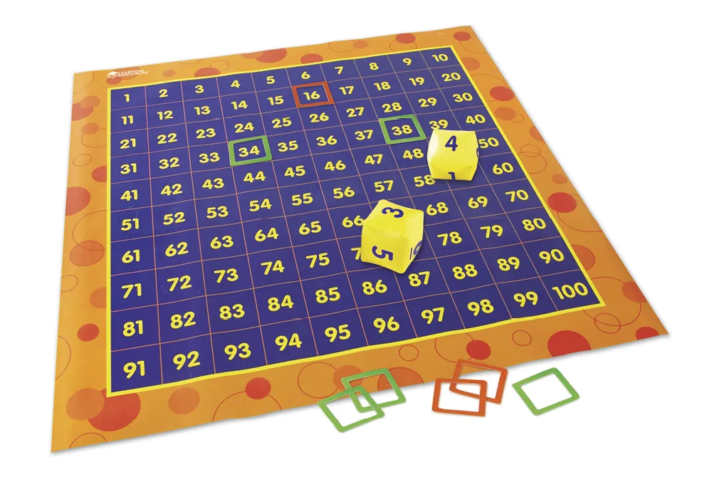 Hunderter-Spielmatte aus Vinyl, 120 x 120 cm