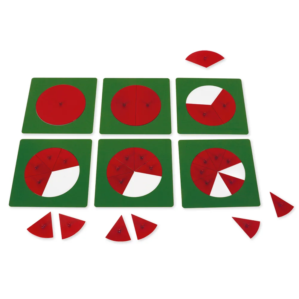 TimeTEX Metallene Bruchrechenkreise "Montessori Premium"