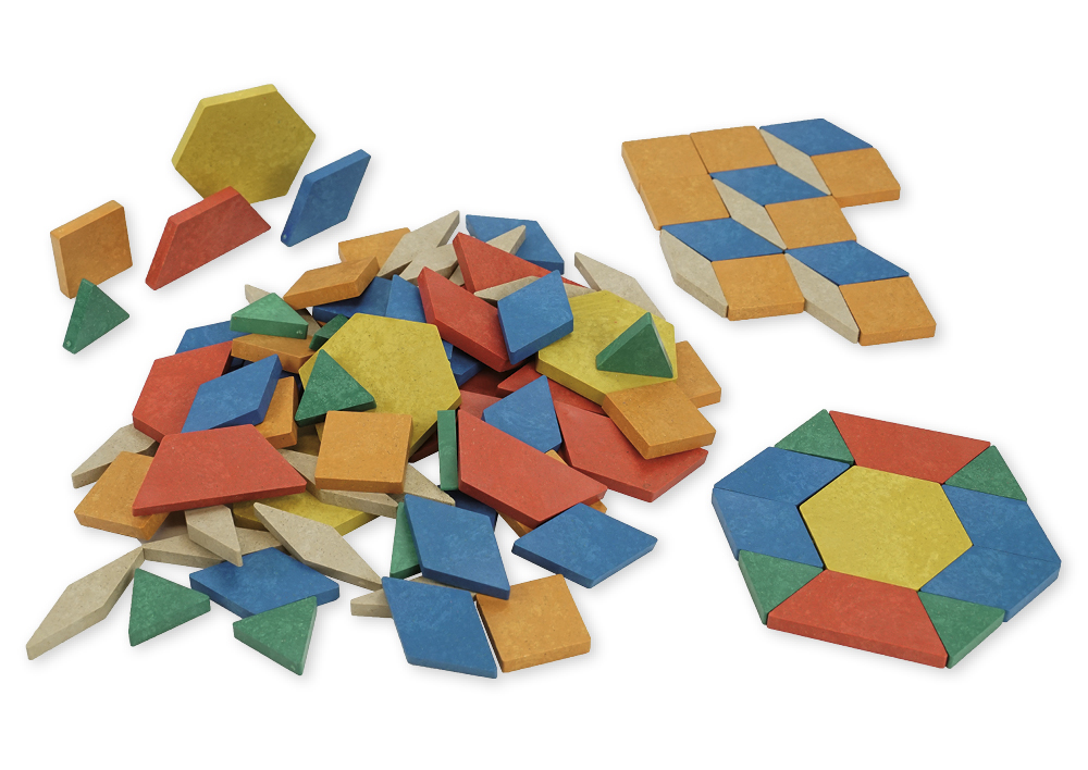 Geometrische Flächen aus RE-Wood, 250 Stück Geometrische Flächen aus RE-Wood, 250 Stück