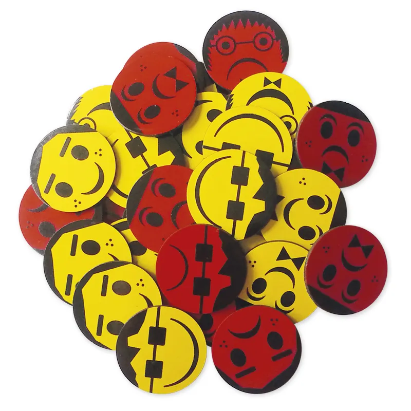 Set Magnet-Wende-Plättchen "Gesichter"