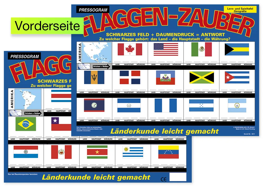 TimeTEX Zaubertafel "Flaggen-Zauber" Amerika