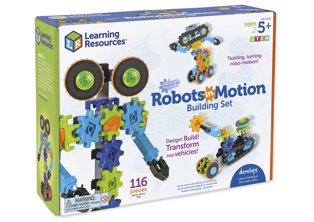Zahnrad-Spiel "Roboter in Bewegung", Baukasten, 116-tlg.