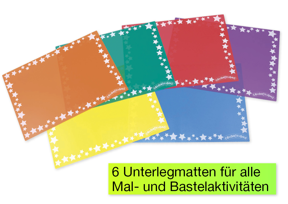 Große Unterlegmatten, 6 Stück