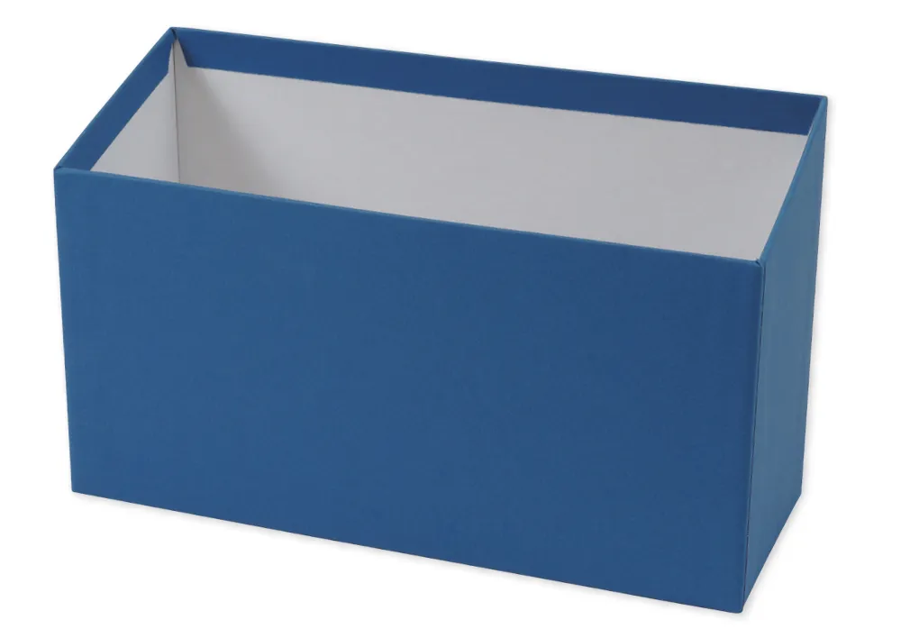 Karteikasten aus Pappe A5, nach vorne abfallend