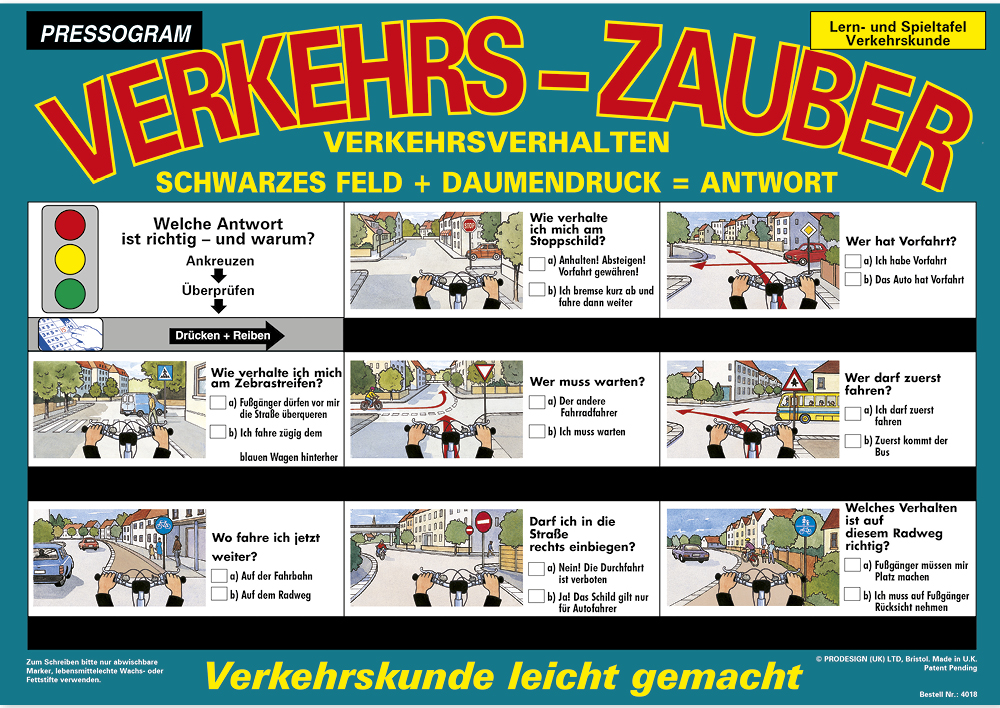 TimeTEX Zaubertafel "Verkehrserziehung" Verhalten TimeTEX Zaubertafel "Verkehrserziehung" Verhalten