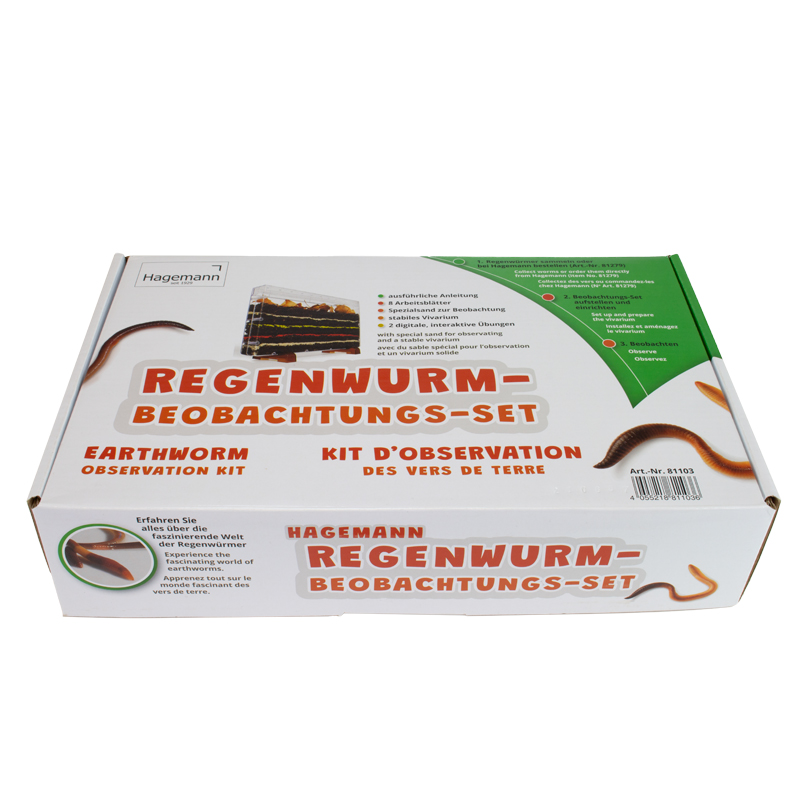 Beobachtungs-Set "Regenwürmer", 8-tlg. Beobachtungs-Set "Regenwürmer", 8-tlg.