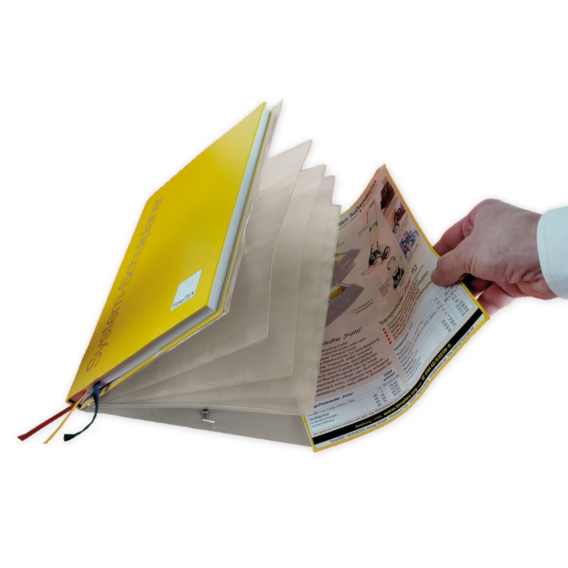 TimeTEX Aufsteck-Fächermappe für Schulplaner - Lehrerplaner - Lehrerkalender A5-Plus