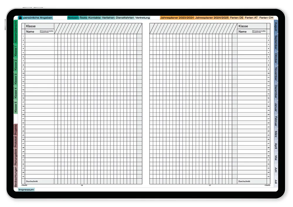 TimeTEX Digitaler Schulleitungs-Planer DigiPlan 2025/2026