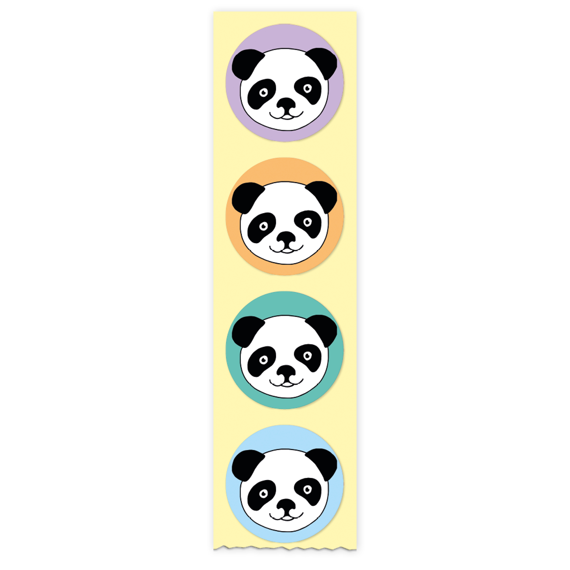 Belobigungs-Aufkleber "Panda" in Spender-Box, 500 Stück