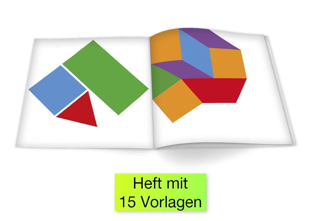 Geometrie-Eckspiegel mit Grundplatte, 18-tlg.