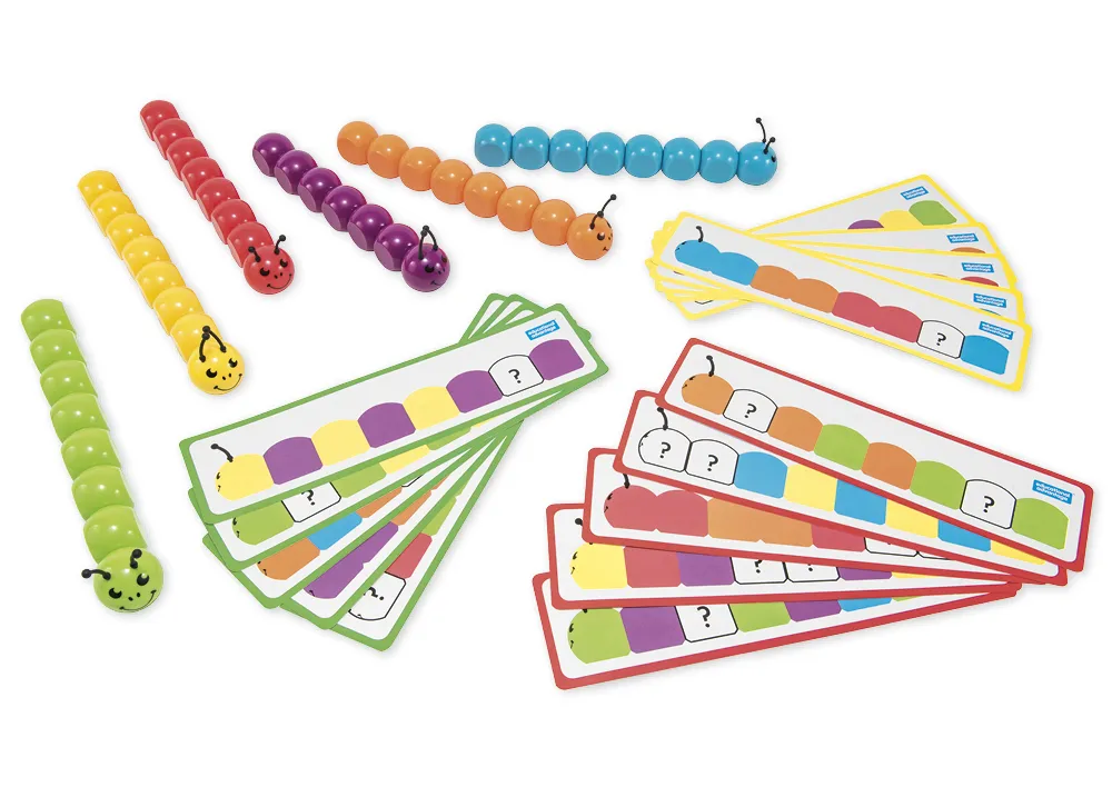 Lernspiel "Magnetische Raupen", 63-tlg.