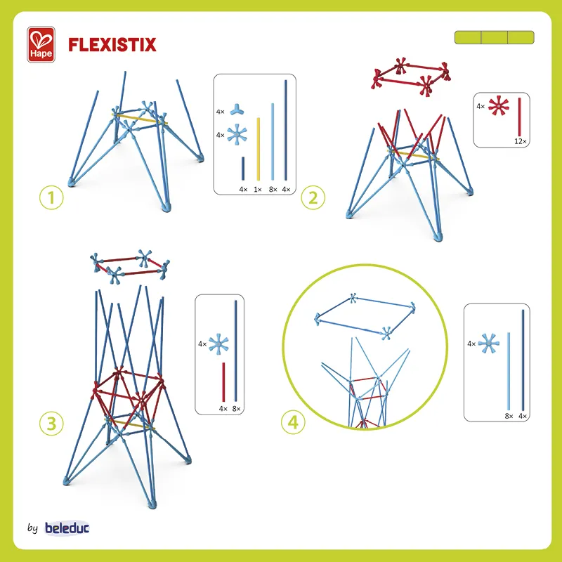 beleduc Gruppen-Set Flexistix XXL, 480-tlg.