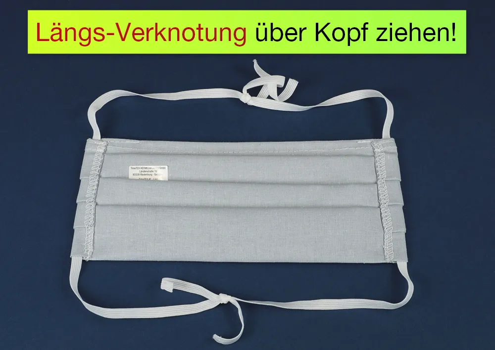 Alltags-Gesichts-Maske aus Baumwoll-Stoff „Flexigrösse“