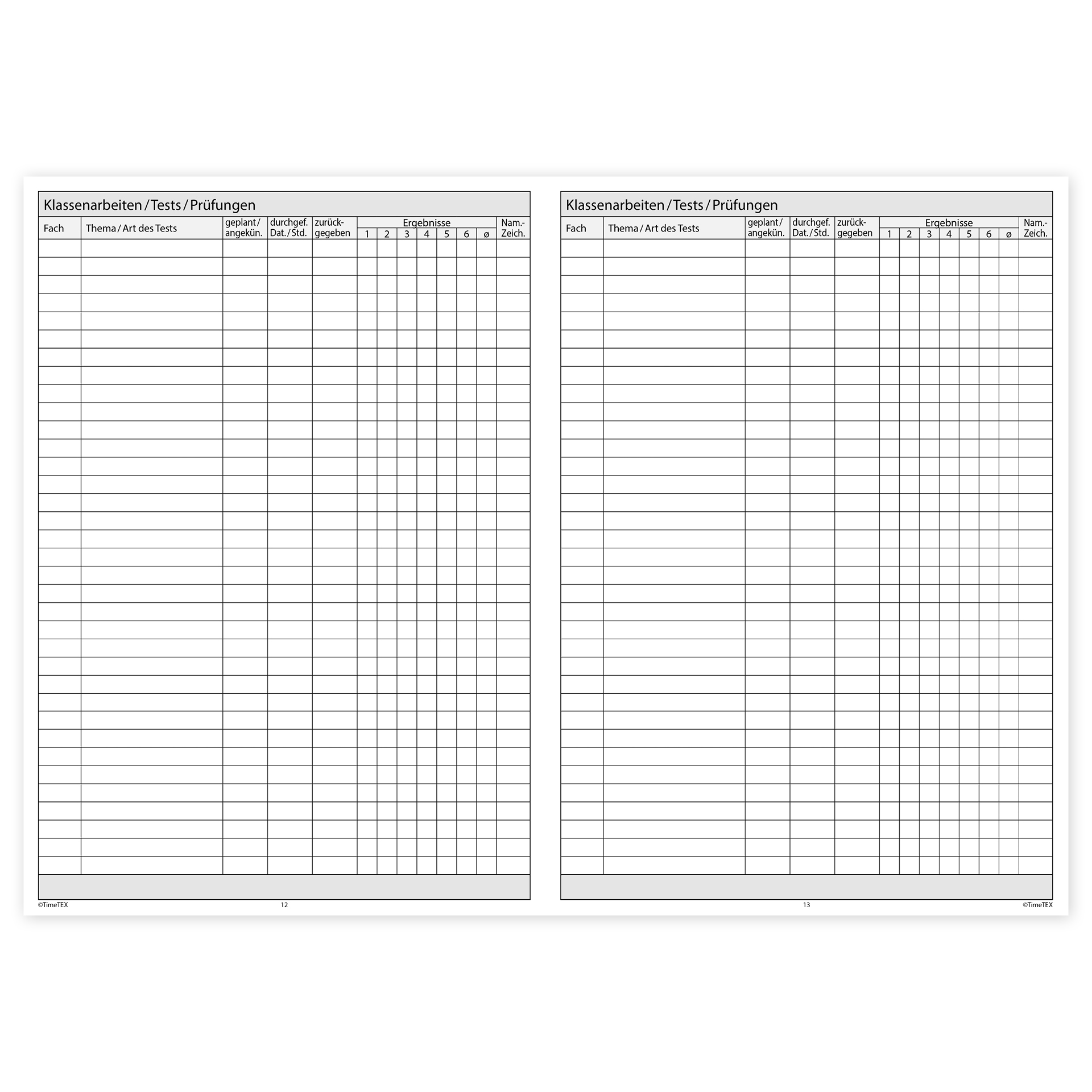 TimeTEX Klassenbuch A4-Plus, Sekundarstufe + Grundschule TimeTEX Klassenbuch A4-Plus, Sekundarstufe + Grundschule