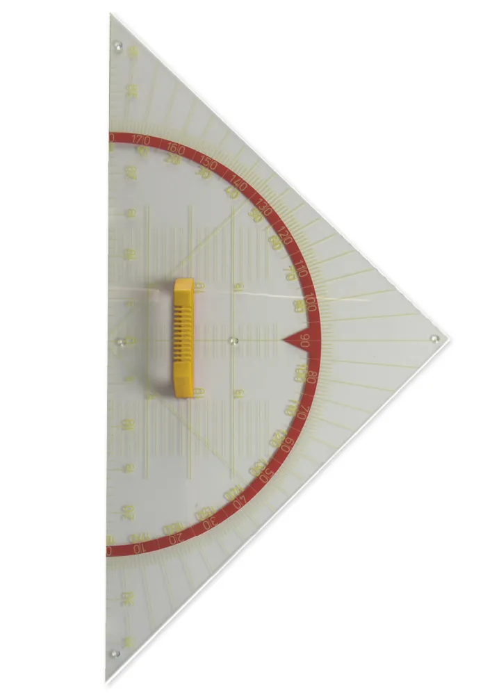 Professionell geometri triangel 60 cm, magnetisk, med handtag