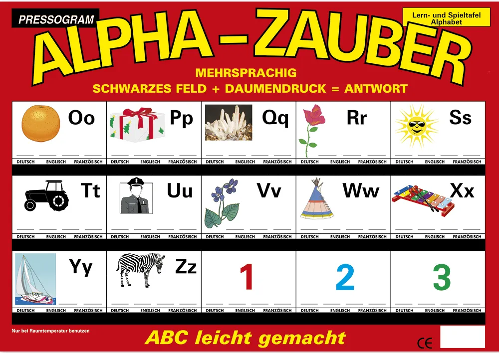 TimeTEX Zaubertafel "ABC" Mehrsprachig