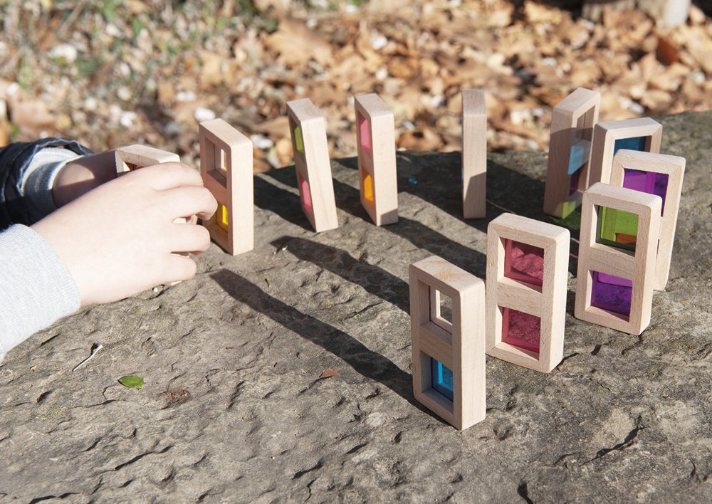 Farb-Domino "Regenbogen", 29-tlg. Farb-Domino "Regenbogen", 29-tlg.
