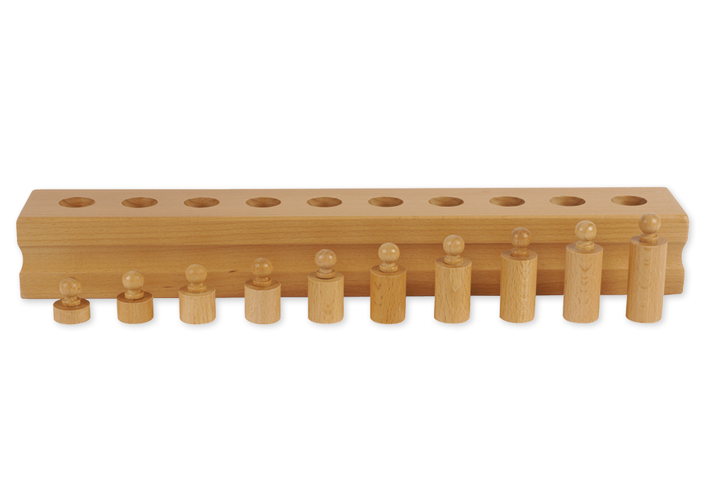 TimeTEX block med cylindrar 4 "Montessori Premium"