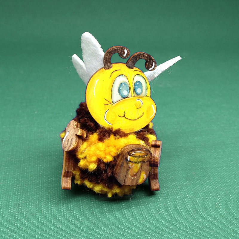 Bastelset "Pompon-Bienen", 10 Stück